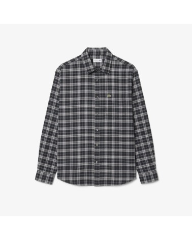 CAMISA DE FRANELA DE CUADROS LACOSTE