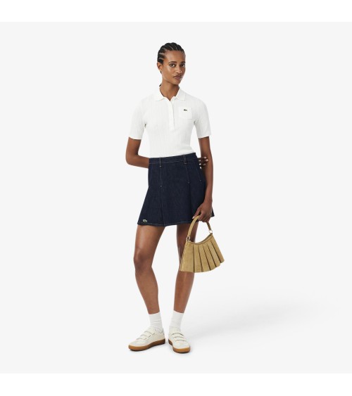 FALDA PLISADA DENIM LACOSTE