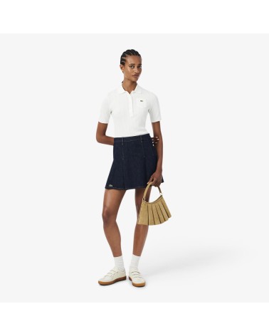 FALDA PLISADA DENIM LACOSTE