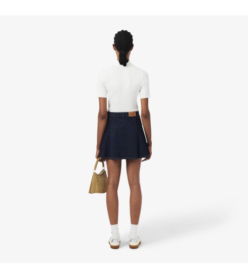 FALDA PLISADA DENIM LACOSTE