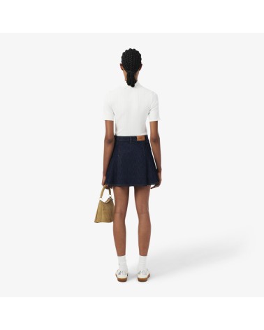 FALDA PLISADA DENIM LACOSTE