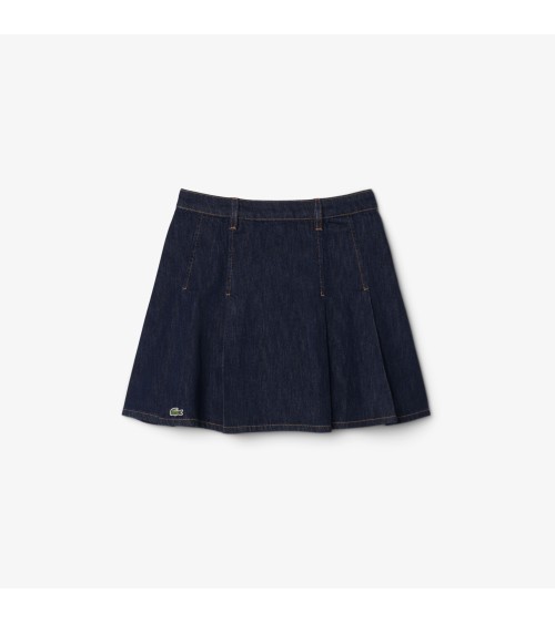 FALDA PLISADA DENIM LACOSTE