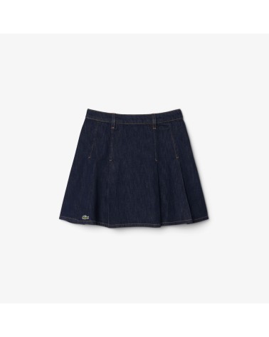 FALDA PLISADA DENIM LACOSTE