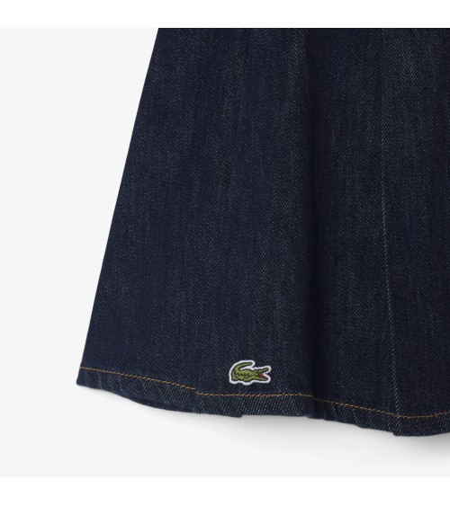 FALDA PLISADA DENIM LACOSTE