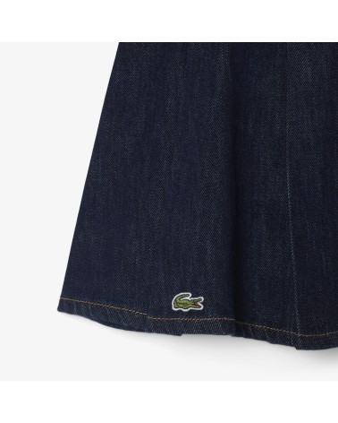 FALDA PLISADA DENIM LACOSTE