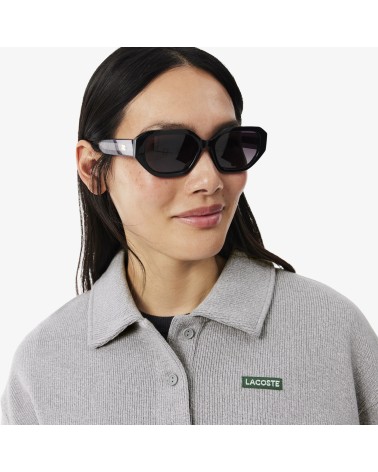 SUDADERA CUELLO POLO TEJIDO SUAVE ACANALADO LACOSTE