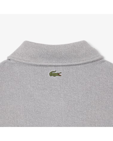 SUDADERA CUELLO POLO TEJIDO SUAVE ACANALADO LACOSTE