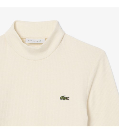 TOP ACANALADO CUELLO CHIMENEA LACOSTE