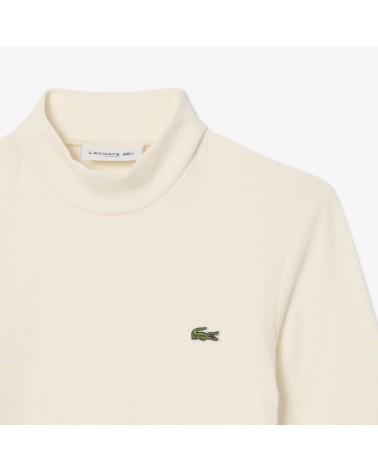TOP ACANALADO CUELLO CHIMENEA LACOSTE