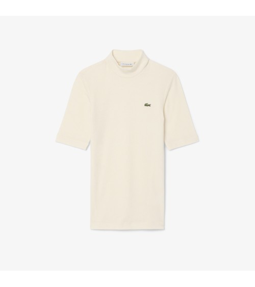 TOP ACANALADO CUELLO CHIMENEA LACOSTE