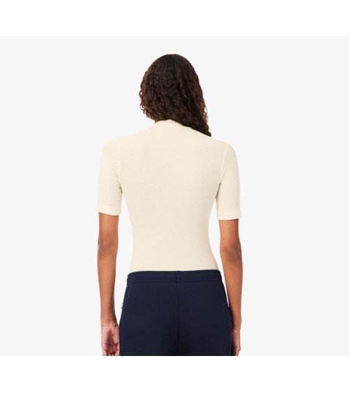 TOP ACANALADO CUELLO CHIMENEA LACOSTE