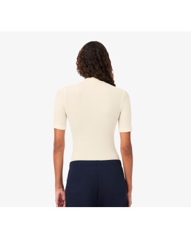 TOP ACANALADO CUELLO CHIMENEA LACOSTE