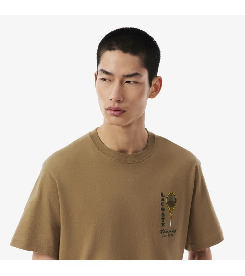 CAMISETA RAQUETA LOGO DE LACOSTE