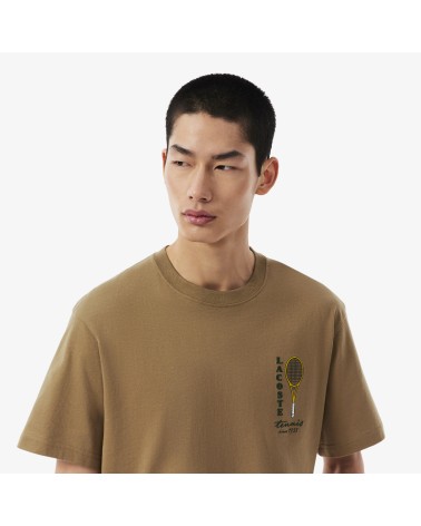 CAMISETA RAQUETA LOGO DE LACOSTE
