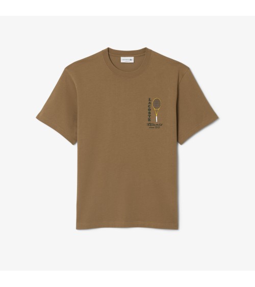 CAMISETA RAQUETA LOGO DE LACOSTE