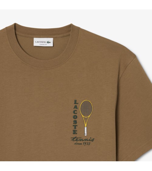 CAMISETA RAQUETA LOGO DE LACOSTE
