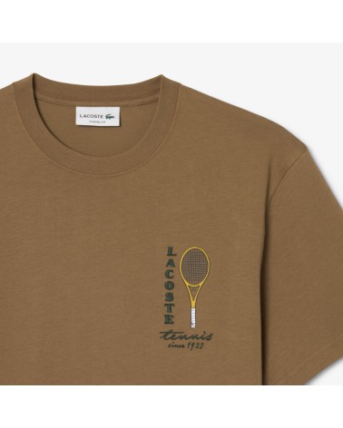 CAMISETA RAQUETA LOGO DE LACOSTE