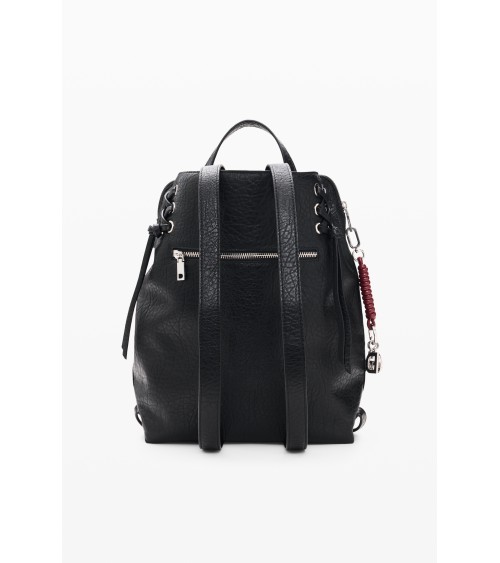MOCHILA HALF LOGO LUENA NEGRA DE DESIGUAL