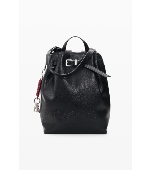 MOCHILA HALF LOGO LUENA NEGRA DE DESIGUAL