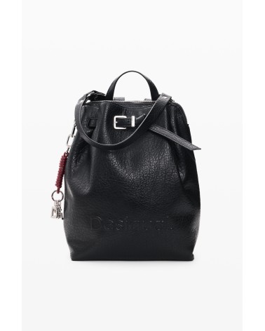 MOCHILA HALF LOGO LUENA NEGRA DE DESIGUAL