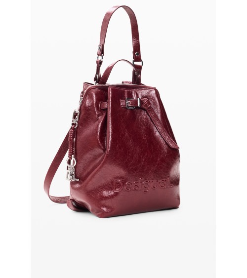 MOCHILA HALF LOGO LUENA GRANATE DESIGUAL