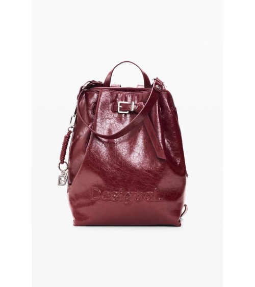 MOCHILA HALF LOGO LUENA GRANATE DESIGUAL