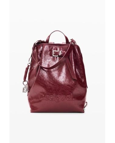 MOCHILA HALF LOGO LUENA GRANATE DESIGUAL