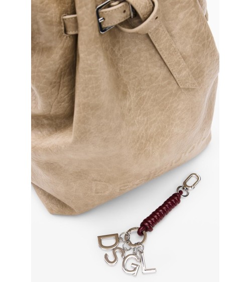 MOCHILA HALF LOGO LUENA BEIGE DESIGUAL