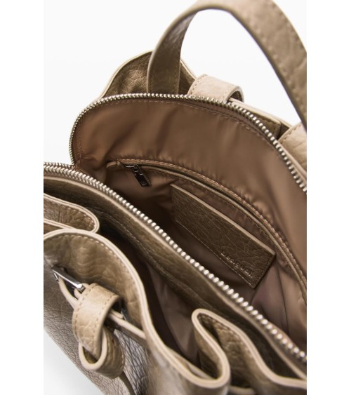 MOCHILA HALF LOGO LUENA BEIGE DESIGUAL