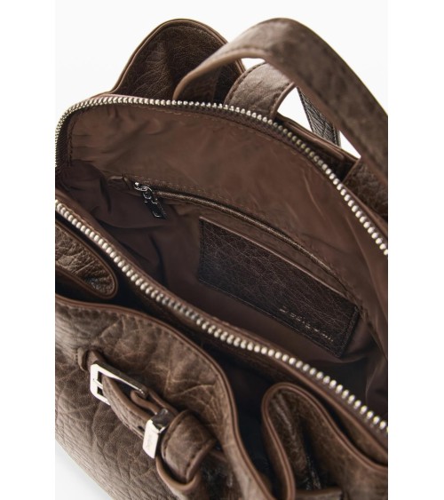 MOCHILA LUENA HALF LOGO BEIGE DESIGUAL