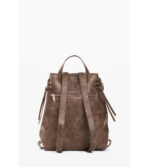 MOCHILA LUENA HALF LOGO BEIGE DESIGUAL