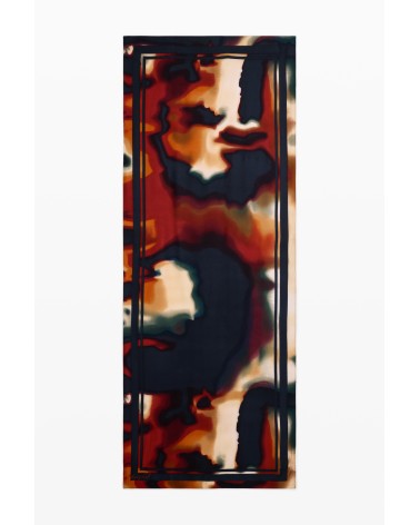 FULAR DEGRADÉ FLOWERS DESIGUAL