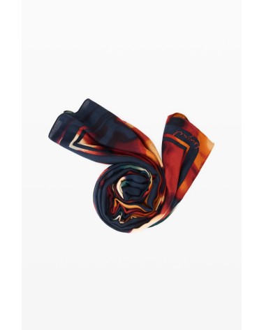 FULAR DEGRADÉ FLOWERS DESIGUAL