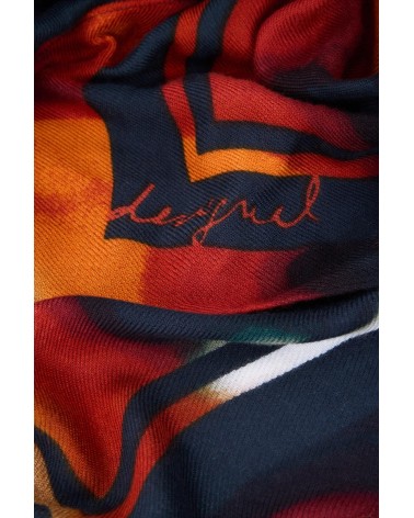 FULAR DEGRADÉ FLOWERS DESIGUAL