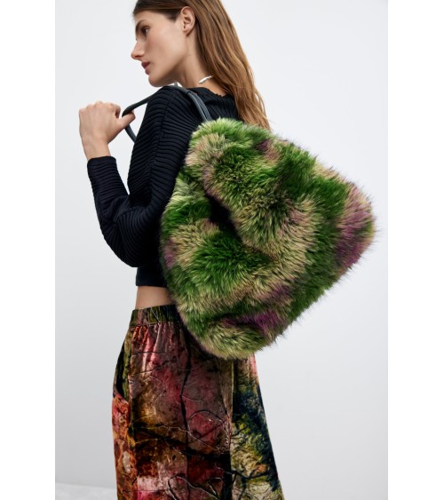 BOLSO DE PELO SINTÉTICO DISEÑO  Monsieur Christian Lacroix DESIGUAL