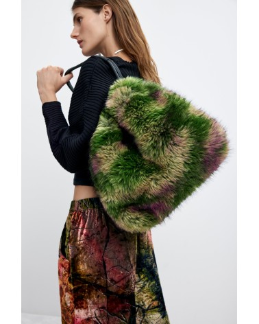 BOLSO DE PELO SINTÉTICO DISEÑO  Monsieur Christian Lacroix DESIGUAL