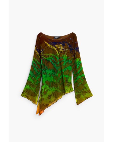 BLUSA ASIMÉTRICA FOREST Monsieur Christian Lacroix DESIGUAL