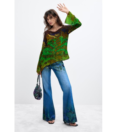 BLUSA ASIMÉTRICA FOREST Monsieur Christian Lacroix DESIGUAL
