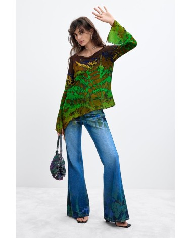 BLUSA ASIMÉTRICA FOREST Monsieur Christian Lacroix DESIGUAL