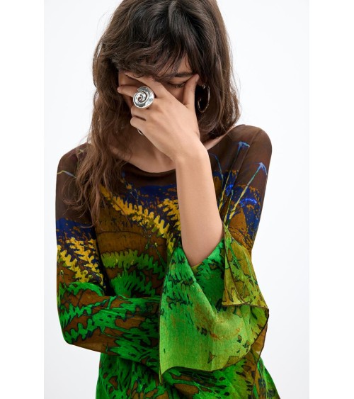 BLUSA ASIMÉTRICA FOREST Monsieur Christian Lacroix DESIGUAL
