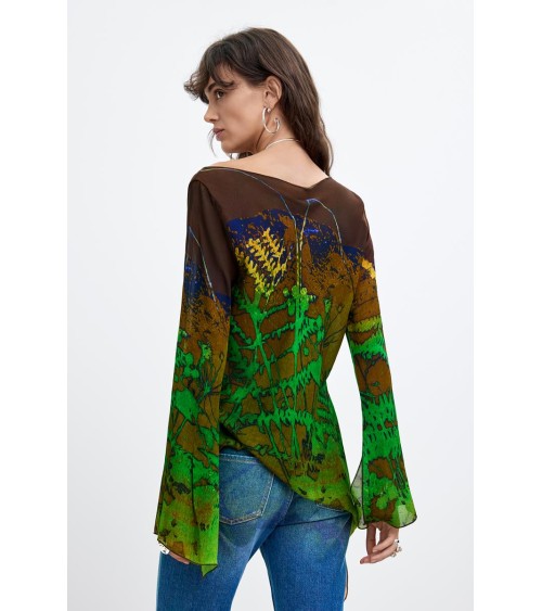 BLUSA ASIMÉTRICA FOREST Monsieur Christian Lacroix DESIGUAL