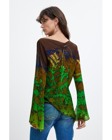 BLUSA ASIMÉTRICA FOREST Monsieur Christian Lacroix DESIGUAL