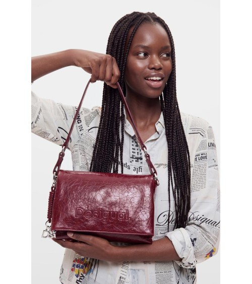 BOLSO HALF LOGO VENECIA 4.0 GRANATE DESIGUAL