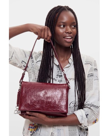 BOLSO HALF LOGO VENECIA 4.0 GRANATE DESIGUAL