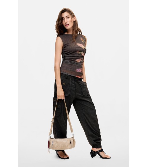 BOLSO HALF LOGO ZARAUZ NF BEIGE DESIGUAL