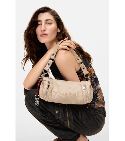 BOLSO HALF LOGO ZARAUZ NF BEIGE DESIGUAL