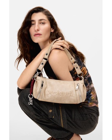 BOLSO HALF LOGO ZARAUZ NF BEIGE DESIGUAL