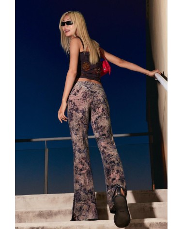 PANTALÓN FLOCADO DESIGUAL
