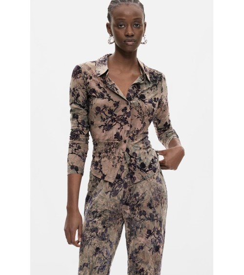 PANTALÓN FLOCADO DESIGUAL