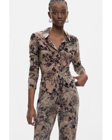 PANTALÓN FLOCADO DESIGUAL